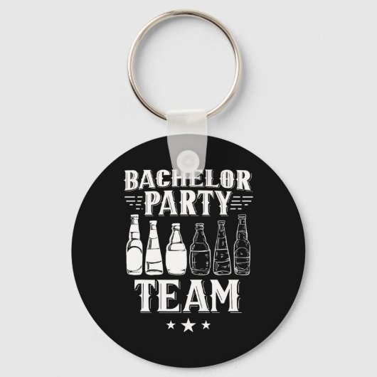 Bachelor Party Team Bruidegom Bruid 4  Sleutelhanger (Voorkant)
