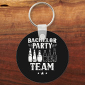 Bachelor Party Team Bruidegom Bruid 4  Sleutelhanger (Voorkant)