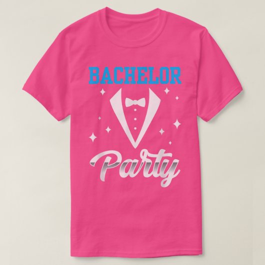 Bachelor Party Team Bruidegom Bruid T-shirt (Design voorkant)