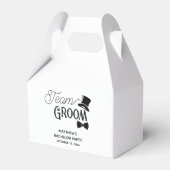 Bachelor Party Team bruidegom bruiloft Bedankdoosjes (Voorkant Zijde)