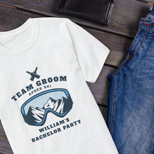 Bachelor Party Team Groom Apres Ski T-shirt
