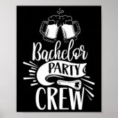 Bachelor Party-team Groom Bride Poster (Voorkant)