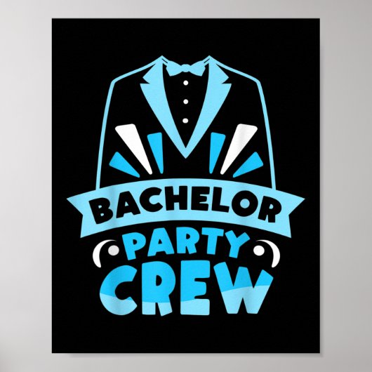 Bachelor Party-team Groom Bride Poster (Voorkant)