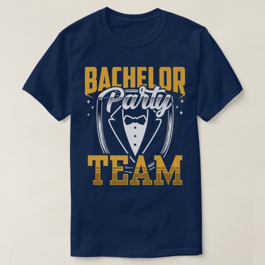 Bachelor Party Team Groom Bride Premium T-shirt (Design voorkant)