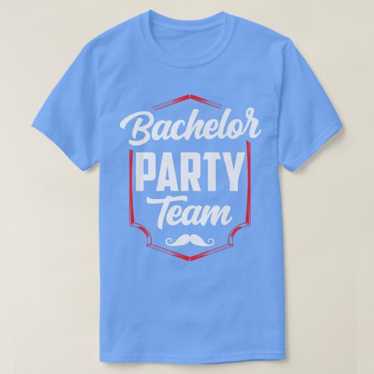 Bachelor Party Team Groom Bride  T-shirt (Design voorkant)