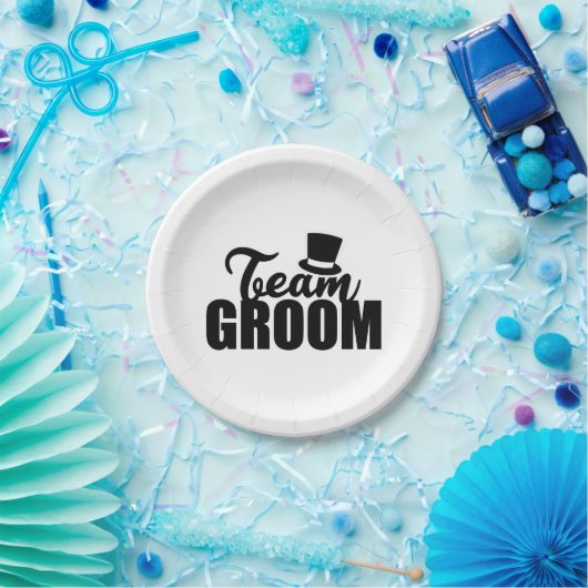 Bachelor Party Team Groom Top Hat - Cadeauidee Papieren Bordje (Feest)