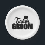 Bachelor Party Team Groom Top Hat - Cadeauidee Papieren Bordje<br><div class="desc">Uniek ontwerp voor Groomsman en Team Groom. Dit is een geweldig cadeauidee voor alle vrijgezellenfeesten en bruiloft.</div>