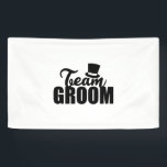 Bachelor Party Team Groom Top Hat - Cadeauidee Spandoek<br><div class="desc">Uniek ontwerp voor Groomsman en Team Groom. Dit is een geweldig cadeauidee voor alle vrijgezellenfeesten en bruiloft.</div>