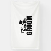 Bachelor Party Team Groom Top Hat - Cadeauidee Spandoek (Verticaal)