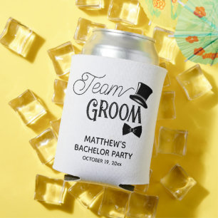 Bachelor Party Team Groom Wedding Favor Blikjeskoeler