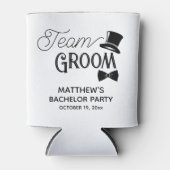 Bachelor Party Team Groom Wedding Favor Blikjeskoeler (Voorkant)