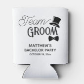 Bachelor Party Team Groom Wedding Favor Blikjeskoeler (Achterkant)