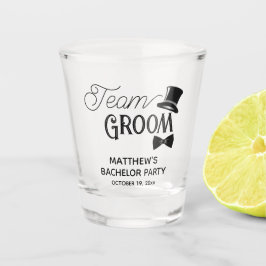 Bachelor Party Team Groom Wedding Favor Shot Glas