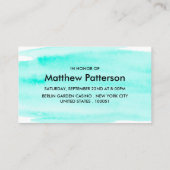 Bachelor Party Ticket waterverf-penseelbedekking (Achterkant)