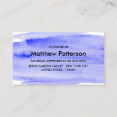 Bachelor Party Ticket waterverf-penseelbedekking (Achterkant)