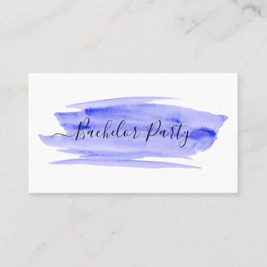 Bachelor Party Ticket waterverf-penseelbedekking (Voorkant)