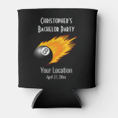 Bachelor Party Trouwgunst 8 Ball Pool Biljart Blikjeskoeler (Voorkant)