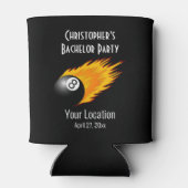 Bachelor Party Trouwgunst 8 Ball Pool Biljart Blikjeskoeler (Achterkant)