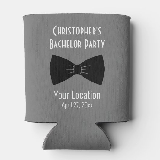 Bachelor Party Tuxedo Bow Stropdas Weddenschap Blikjeskoeler (Achterkant)