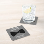 Bachelor Party Tuxedo Bow Stropdas Weddenschap Kartonnen Onderzetters (Insitu)