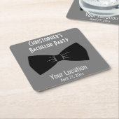 Bachelor Party Tuxedo Bow Stropdas Weddenschap Kartonnen Onderzetters (Schuin)