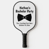 Bachelor Party Tuxedo Bow Stropdas Weddenschap Pickleball Paddle (Voorkant)