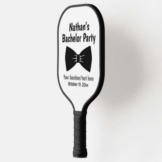 Bachelor Party Tuxedo Bow Stropdas Weddenschap Pickleball Paddle (Links)