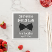 Bachelor Party Tuxedo Bow Stropdas Weddenschap Servet (Insitu)