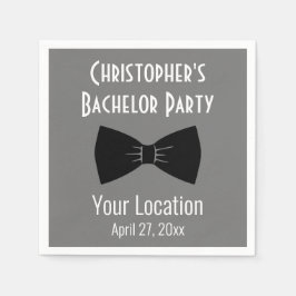 Bachelor Party Tuxedo Bow Stropdas Weddenschap Servet