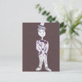Bachelor Party Tuxedo Groom Briefkaart (Staand voorkant)