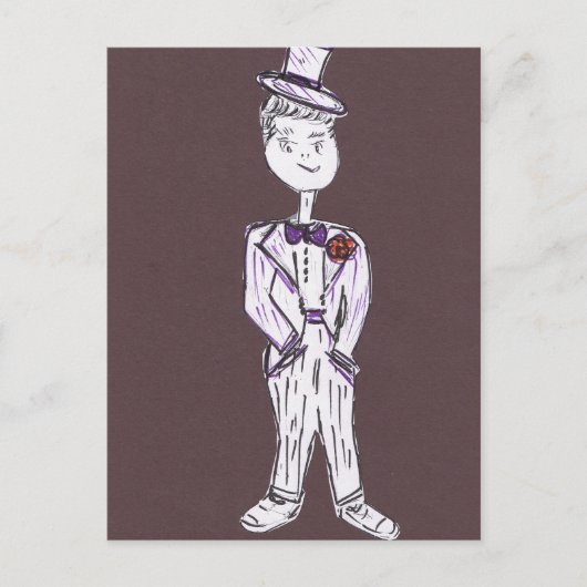 Bachelor Party Tuxedo Groom Briefkaart (Voorkant)