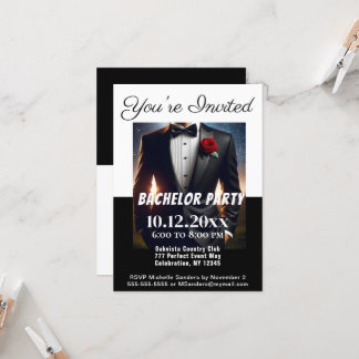 Bachelor Party Tuxedo Kaart