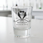 Bachelor Party Tuxedo Pak Stropdas Bruidegom Bruil Shot Glas