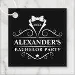 Bachelor Party Tuxedo Stropdas Black Bedankjes Labels<br><div class="desc">Bachelor Party Tuxedo Stropdas Black Gift Label of Favor Tag</div>