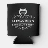 Bachelor Party Tuxedo Stropdas Black Blikjeskoeler (Voorkant)