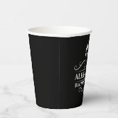 Bachelor Party Tuxedo Stropdas Black Papieren Bekers (Rechts)