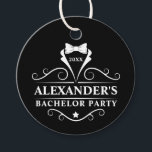 Bachelor Party Tuxedo Stropdas Black Round Bedankjes Labels<br><div class="desc">Bachelor Party Tuxedo Stropdas Black Gift Label of Favor Tag</div>