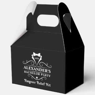 Bachelor Party Tuxedo Stropdas Hangover Black Bedankdoosjes