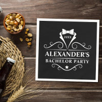 Bachelor Party Tuxedo Stropdas zwart papier
