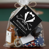 Bachelor Party Tuxedo Suit Bowtie Black Wedding Bedankjes Labels