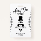 Bachelor Party  Tuxedo VIP Badge (Voorkant)