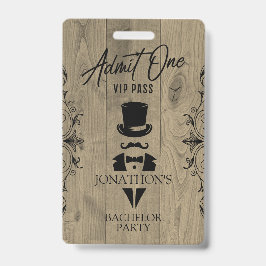 Bachelor Party  Tuxedo VIP-badge Badge