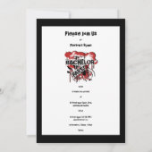 Bachelor party uitnodigations sjabloon kaart (Achterkant)