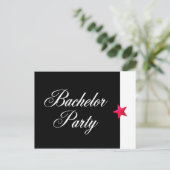 Bachelor Party Uitnodiging Briefkaart (Staand voorkant)