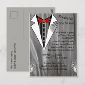 Bachelor Party-uitnodiging Briefkaart (Voorkant / Achterkant)