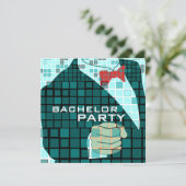 Bachelor Party-uitnodiging Kaart (Staand voorkant)