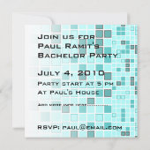 Bachelor Party-uitnodiging Kaart (Achterkant)