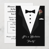 Bachelor Party-uitnodiging Kaart (Voorkant / Achterkant)