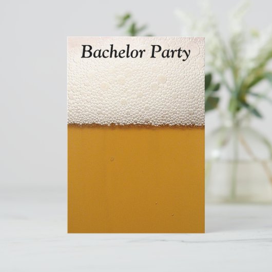 Bachelor Party-uitnodiging Kaart (Staand voorkant)