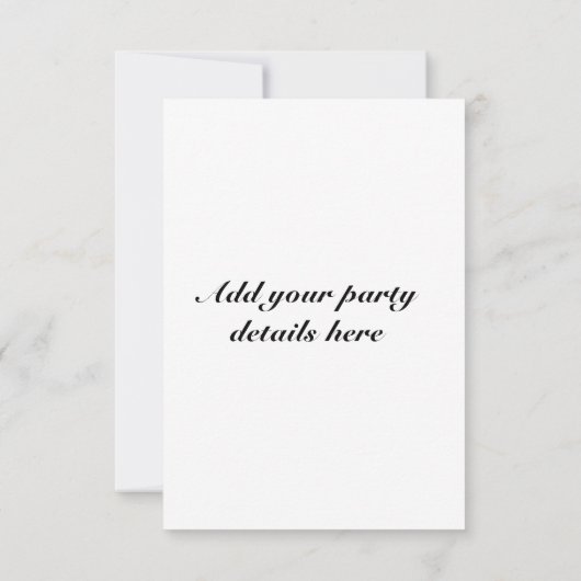 Bachelor Party-uitnodiging Kaart (Achterkant)